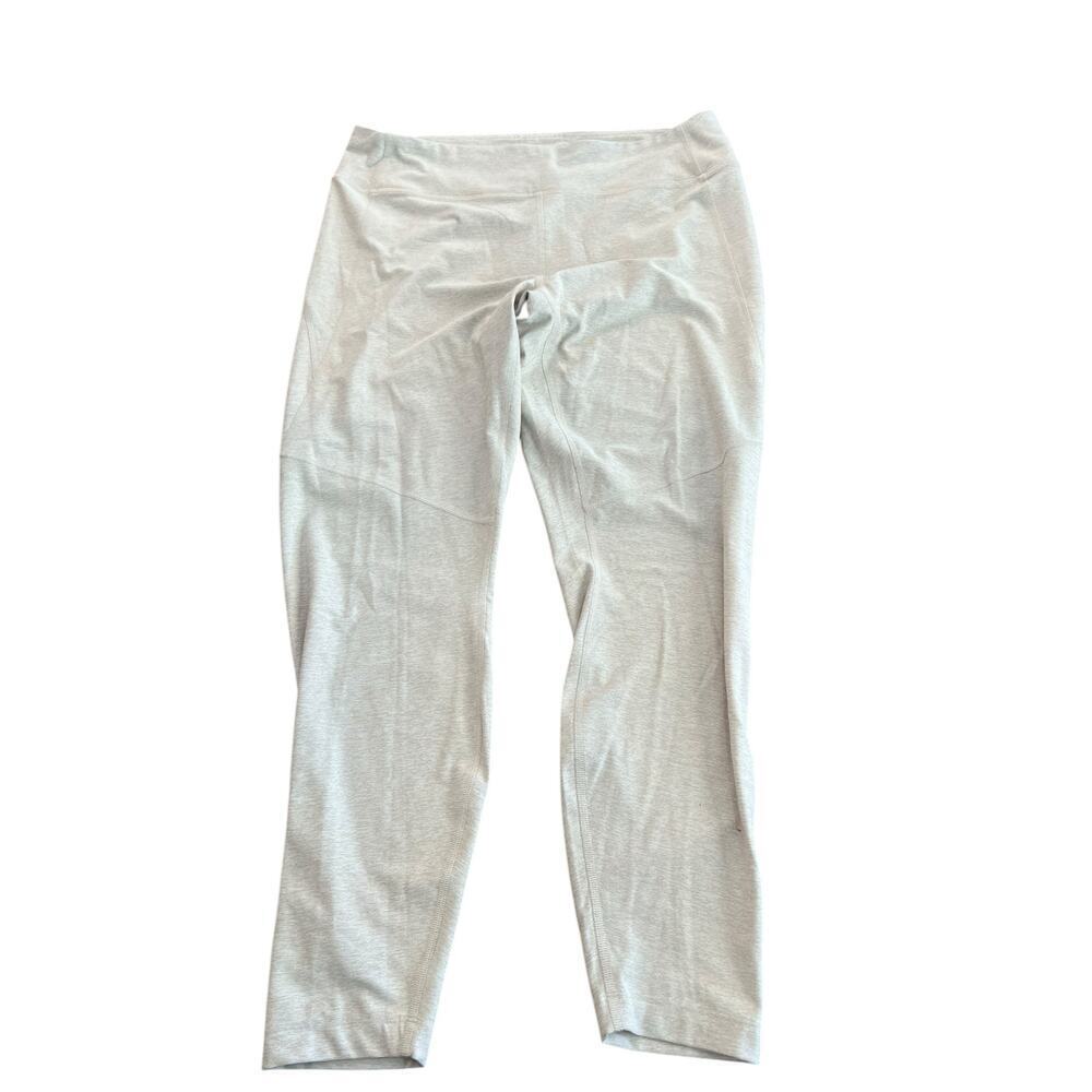 Outdoor Voices Women's White Beige High Rise Warm-Up Leggings Size XL